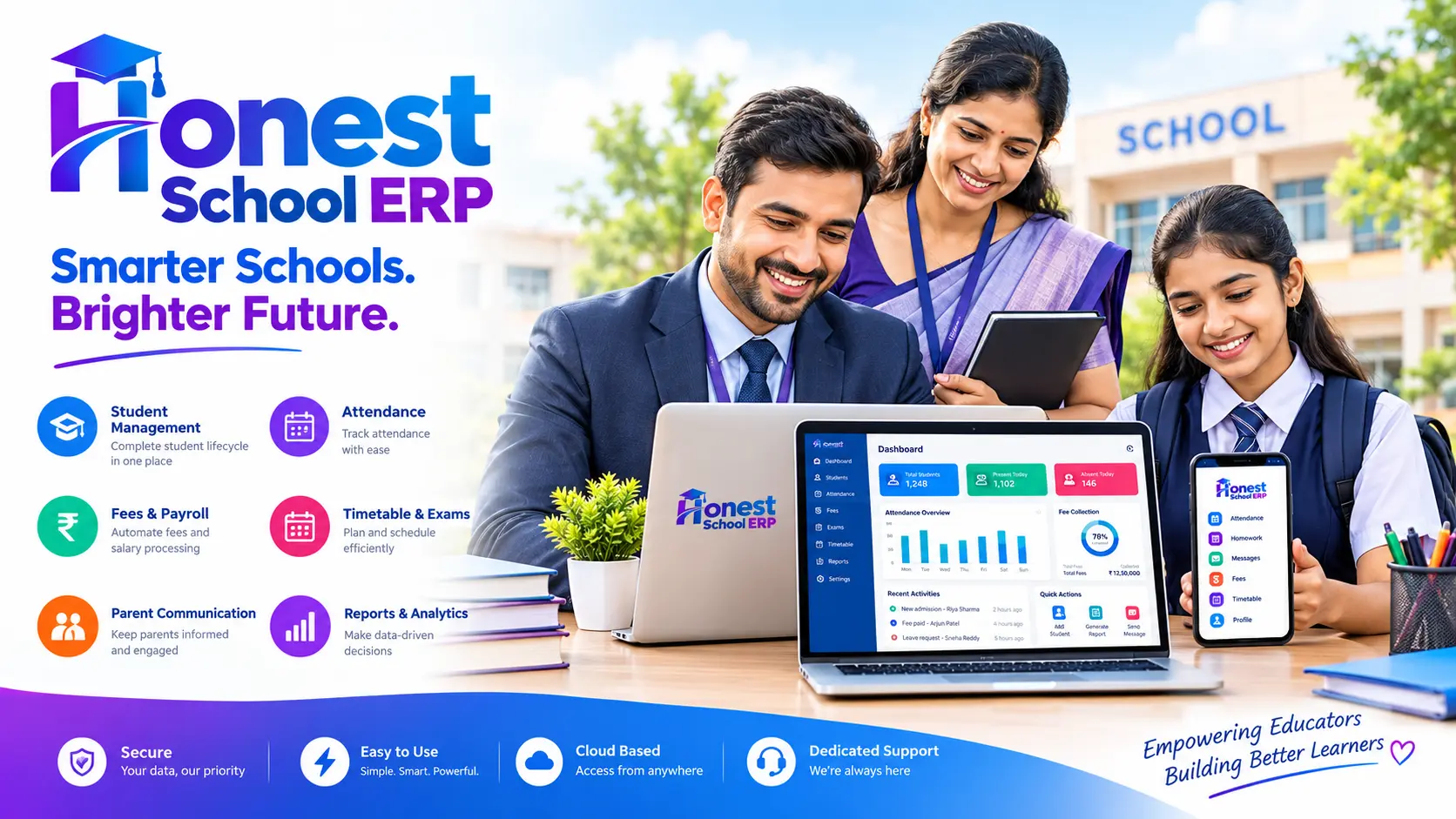 Honest School ERP Software